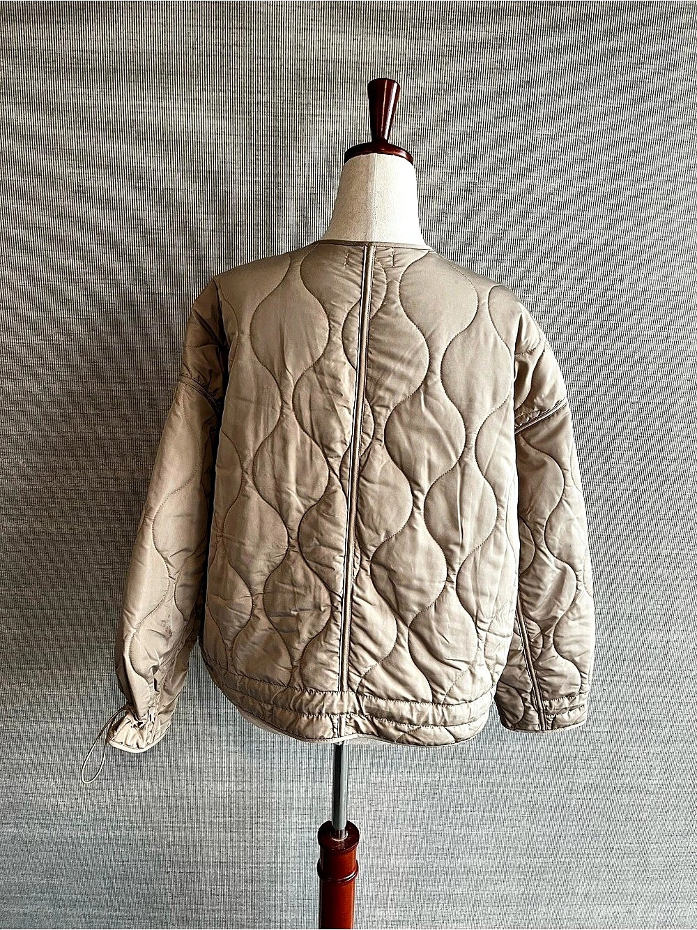 ModRef Beige Quilted Jacket Size Small - Picture 4 of 9